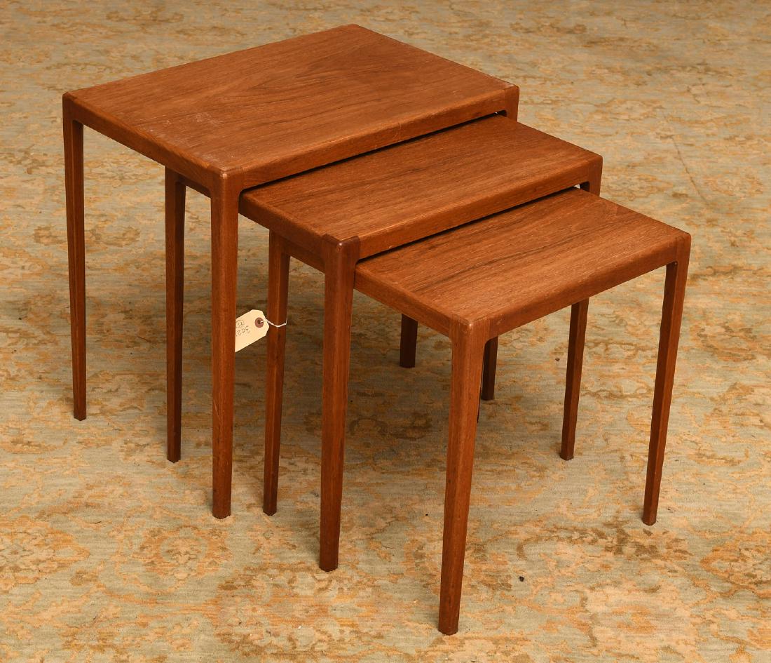 Set (3) Ludvig Pontoppidan teak nesting tables (1 of 6)