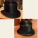 (2) vintage top hats