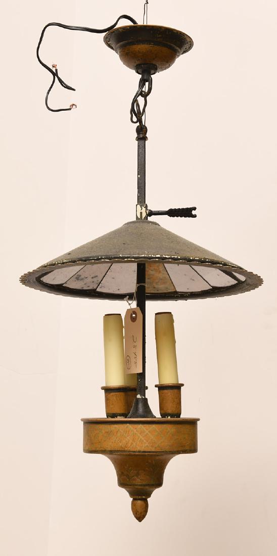 Empire style tole painted bouillotte chandelier (1 of 4)