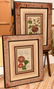 Pair highly decorative botanical prints