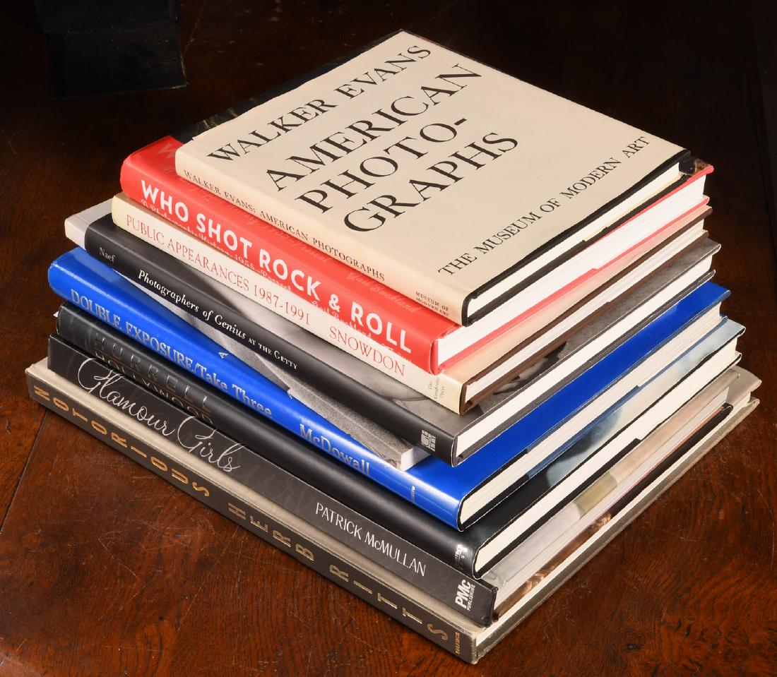 BOOKS: (9) Vols Photography, Glamour Girls: BOOKS: (9) Vols Photography, Glamour Girls, 9 volumes including paperback French edition of Marilyn Monroe: La Derniere Seance from Gallimard, Walker Evans, Glamour Girls by McMullin, and Notorious by