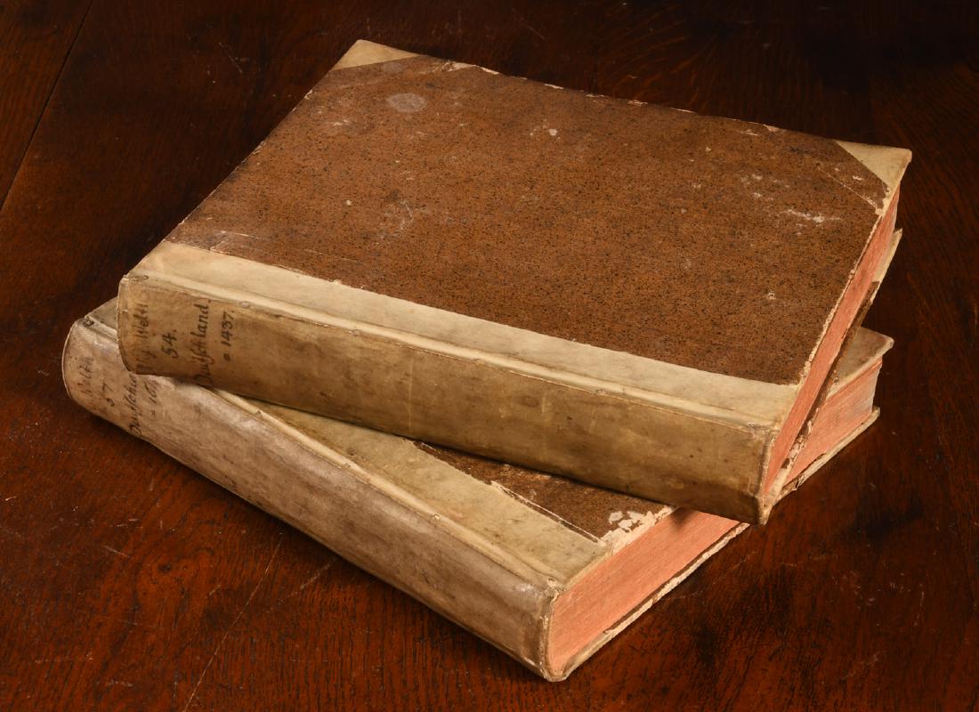 BOOKS: (2) Vols 1788 1791 German World History (1 of 6)