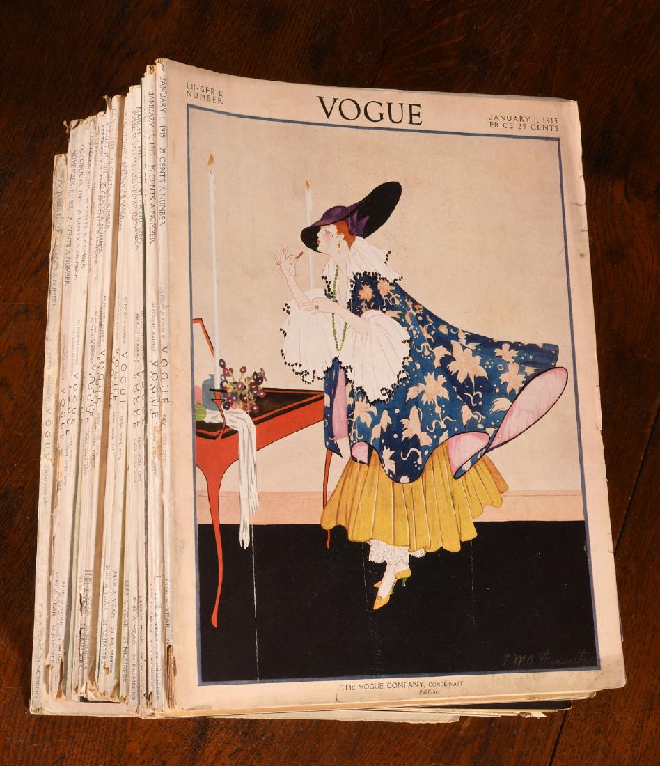 MAGAZINES: (22) Complete Issues VOGUE 1915 1917 (1 of 7)