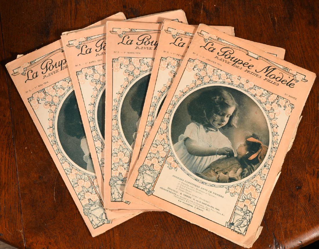 MAGAZINES: (5) Issues LA POUPEE Modele Dolls 1914 (1 of 6)