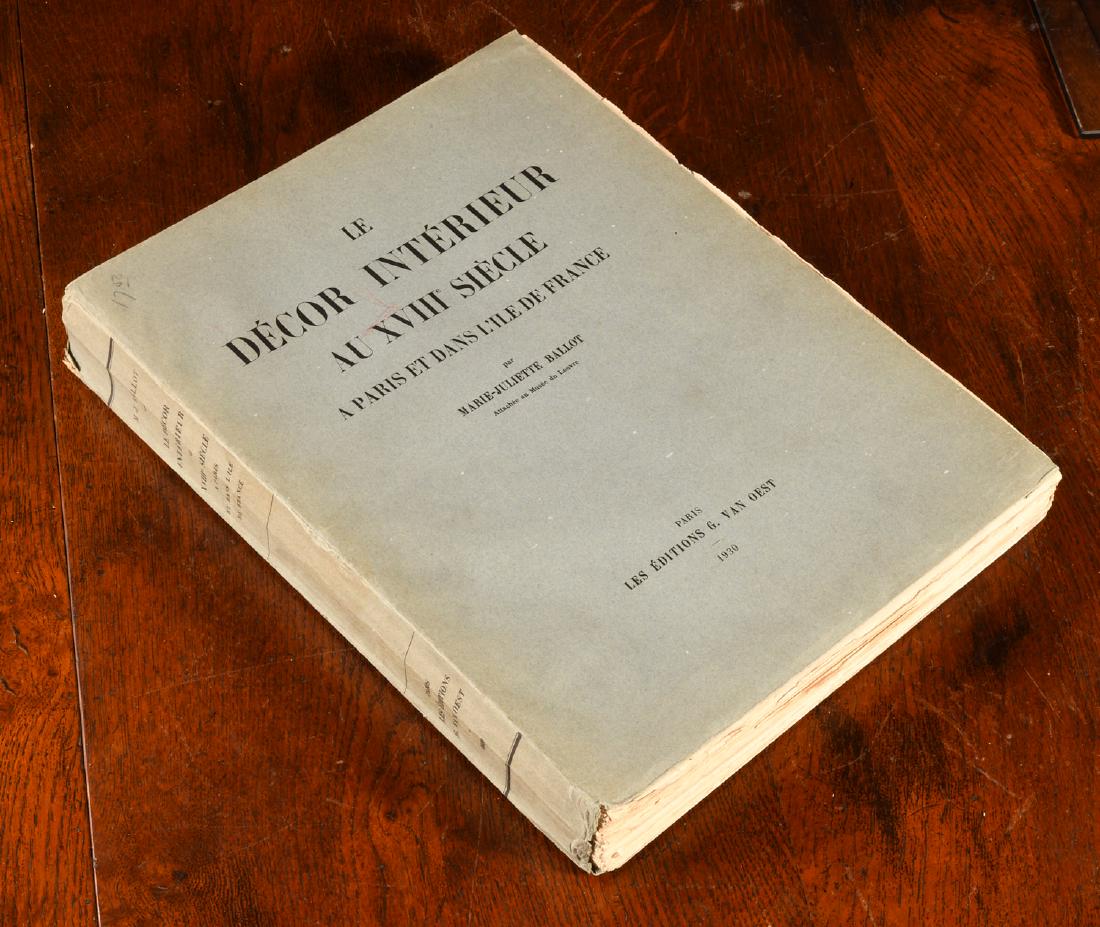 BOOKS: Ballot 1930 Decor Interieur au XVIII Siecle (1 of 8)