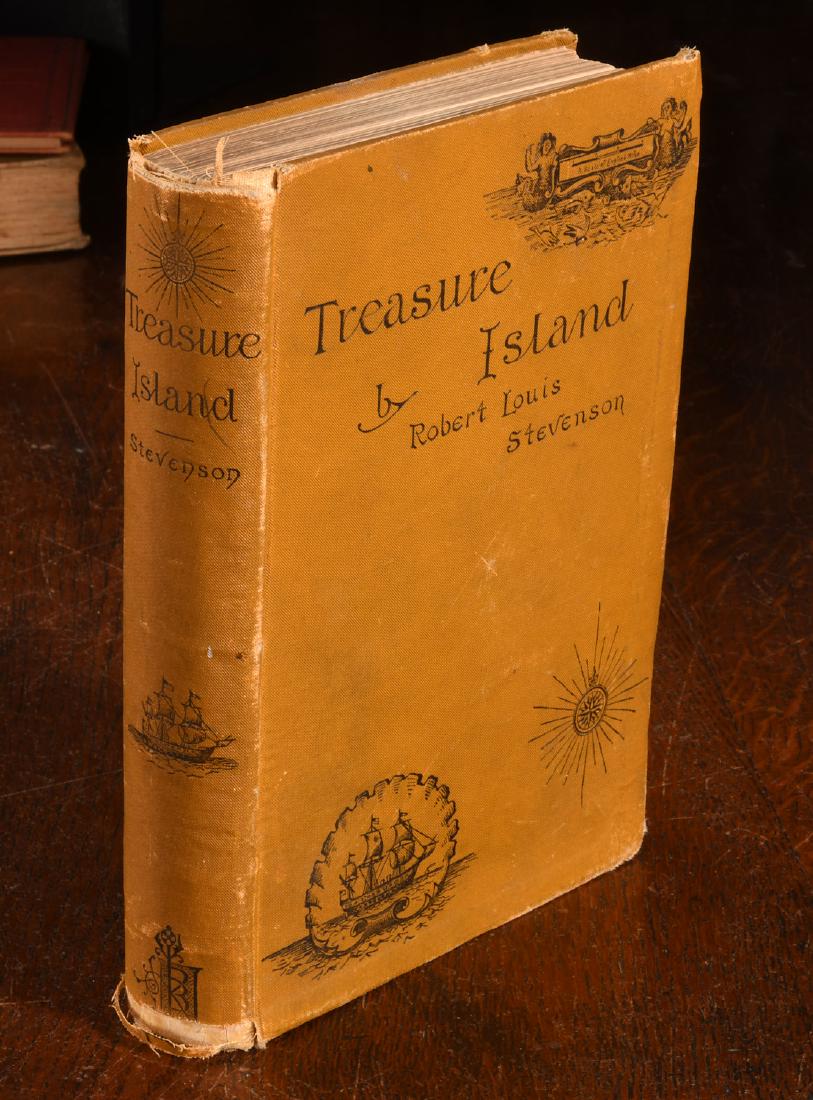 BOOKS: Stevenson 1884 Treasure Island 1st Am Ed (1 of 9)