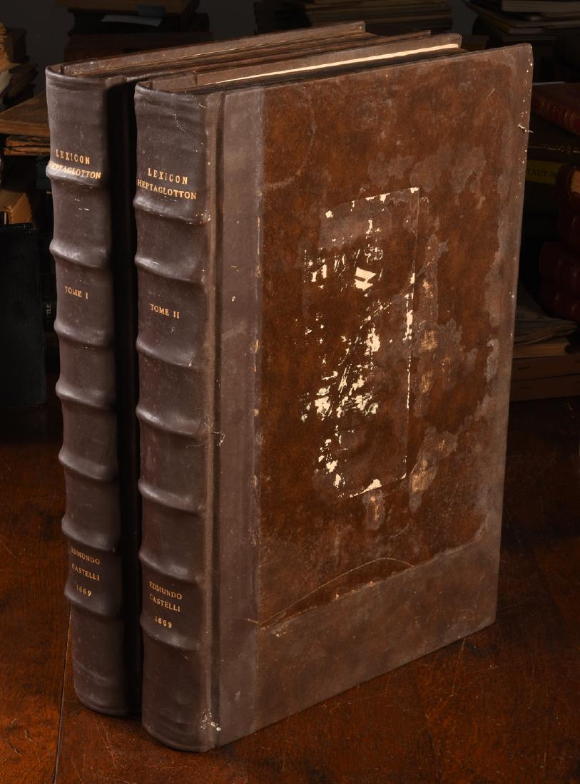BOOKS: (2) Vols Lexicon Heptaglotton 1669 Roycroft (1 of 9)