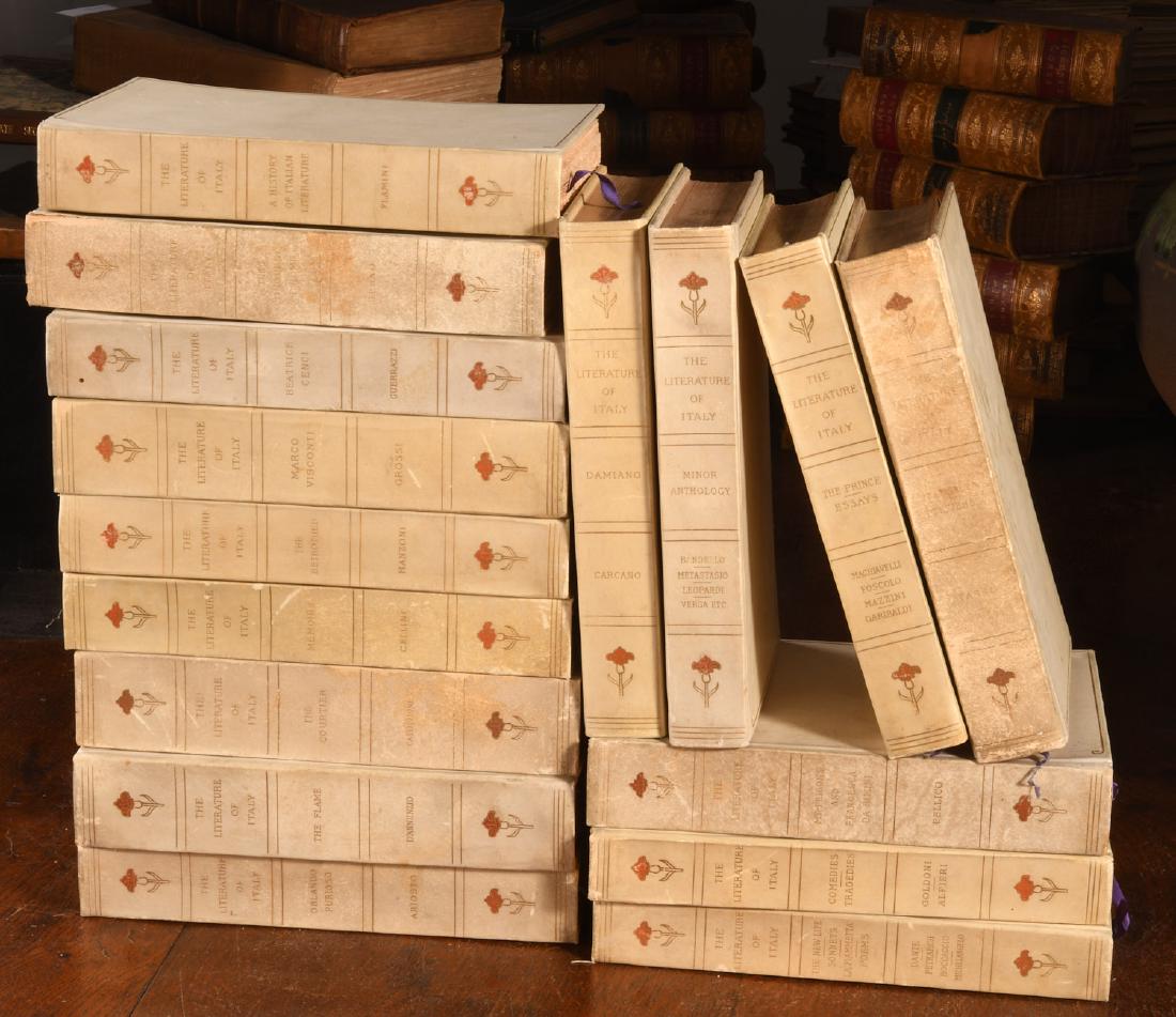 BOOKS: (16) Vols Ltd Ed 1906 Literature of Italy (1 of 10)