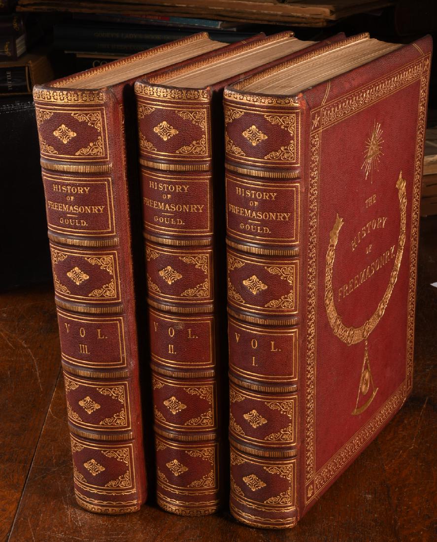 BOOKS: (3) Vols History of Freemasonry 1880 Gould (1 of 9)