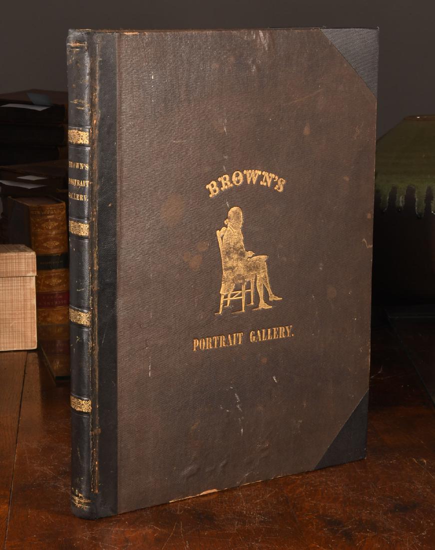 BOOKS: 1845 Brown's Portrait Gallery of American.. (1 of 9)