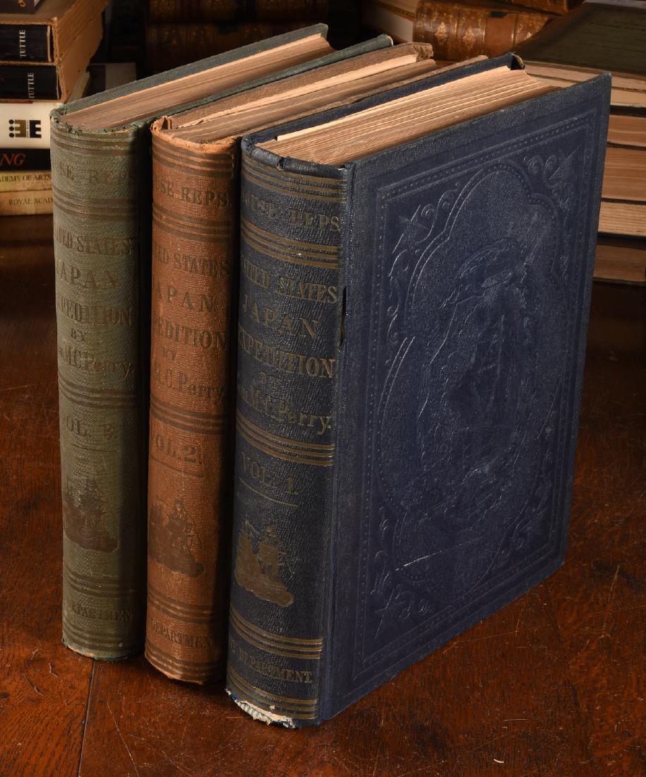 BOOKS: (3) Vols Perry 1856 Exp. China Seas & Japan (1 of 10)