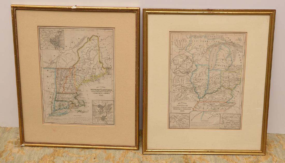 MAPS: (2) U.S. Regional 1846 Meyer's Atlas (1 of 9)