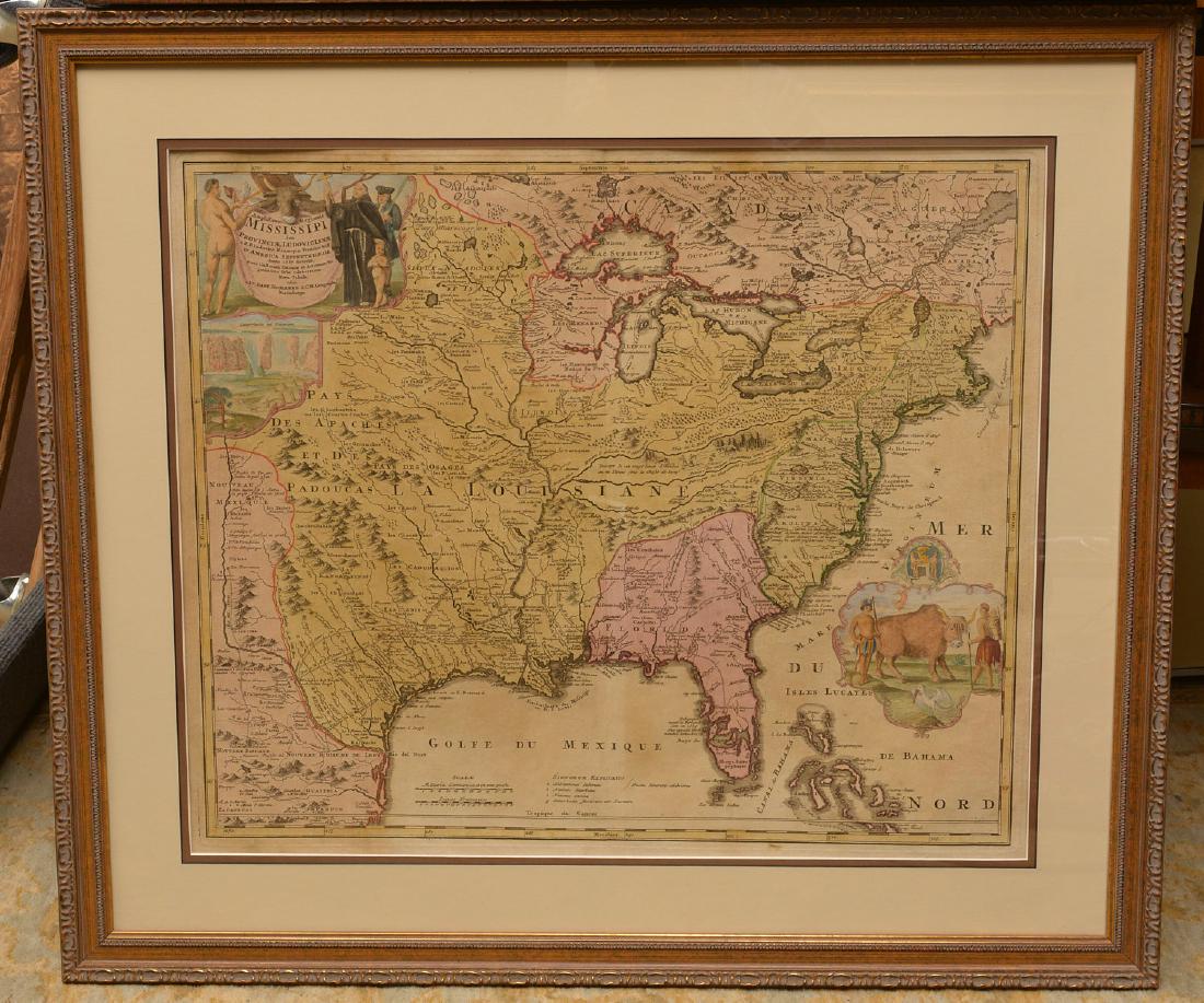 MAPS: Homann 1720 Regionis Mississipi (1 of 8)