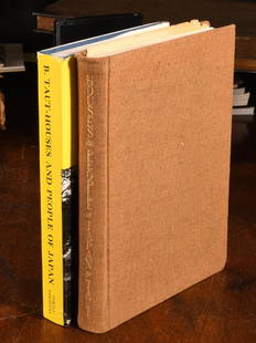 BOOKS: (2) Vols Taut 1937 Houses & People of Japan: BOOKS: (2) Vols Taut 1937 Houses & People of Japan, Bruno Taut. Houses and People of Japan. Hardcover. 7 3/4 x 10 1/2 inches. The Sanseido Co. Tokyo. 1937. First edition. Nine mounted color prints and