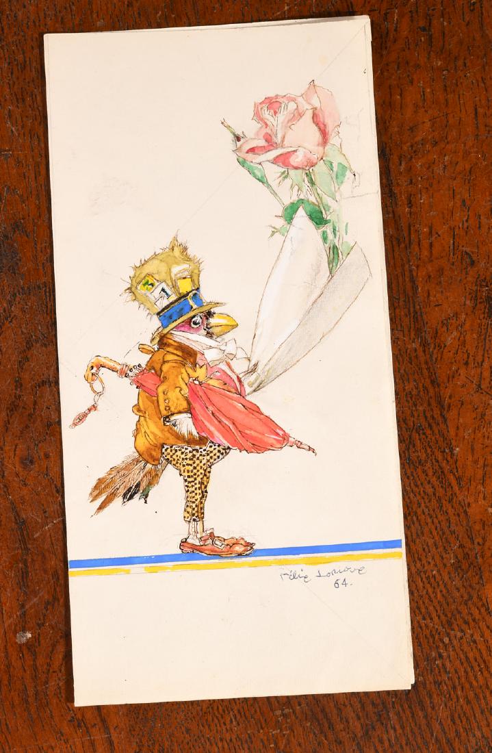 Original Felix Lorioux Watercolor Illustration (1 of 5)