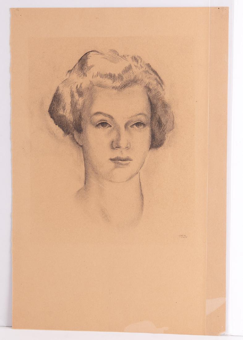 Benton Spruance, portrait drawing (1 of 4)