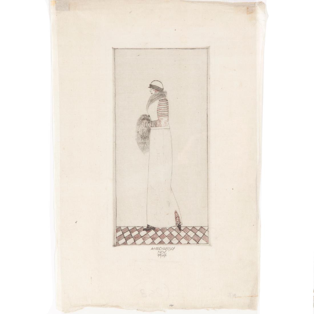 Arnold Nechansky, color etching (1 of 5)