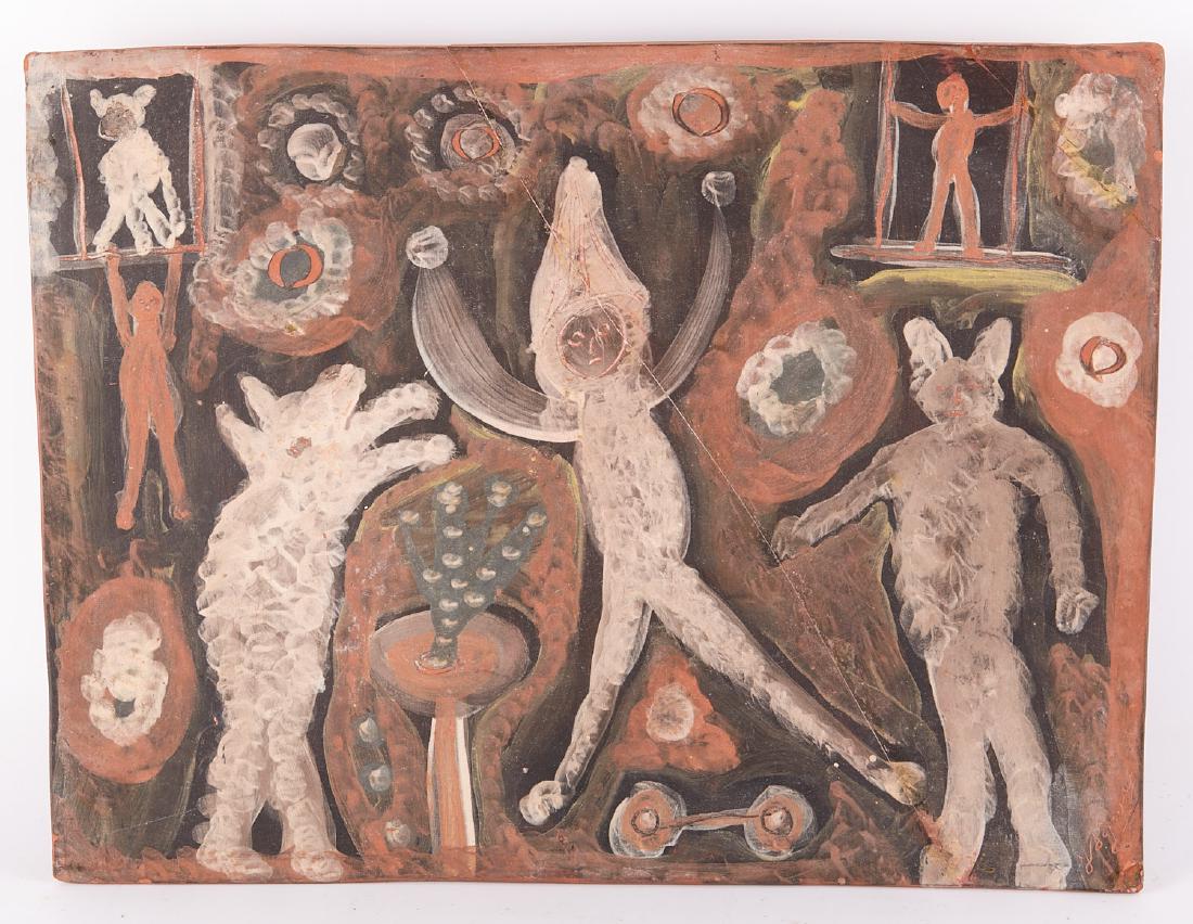 Unidentified artist, painting on terracotta plaque (1 of 6)