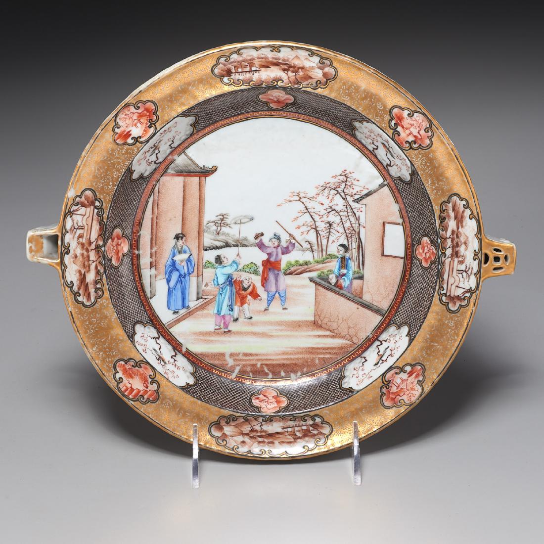 Chinese Export Rockefeller pattern warming plate (1 of 8)