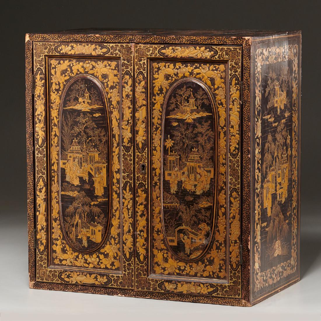 Antique Chinese Export table top chest (1 of 9)