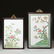 (2) Chinese famille verte porcelain plaques