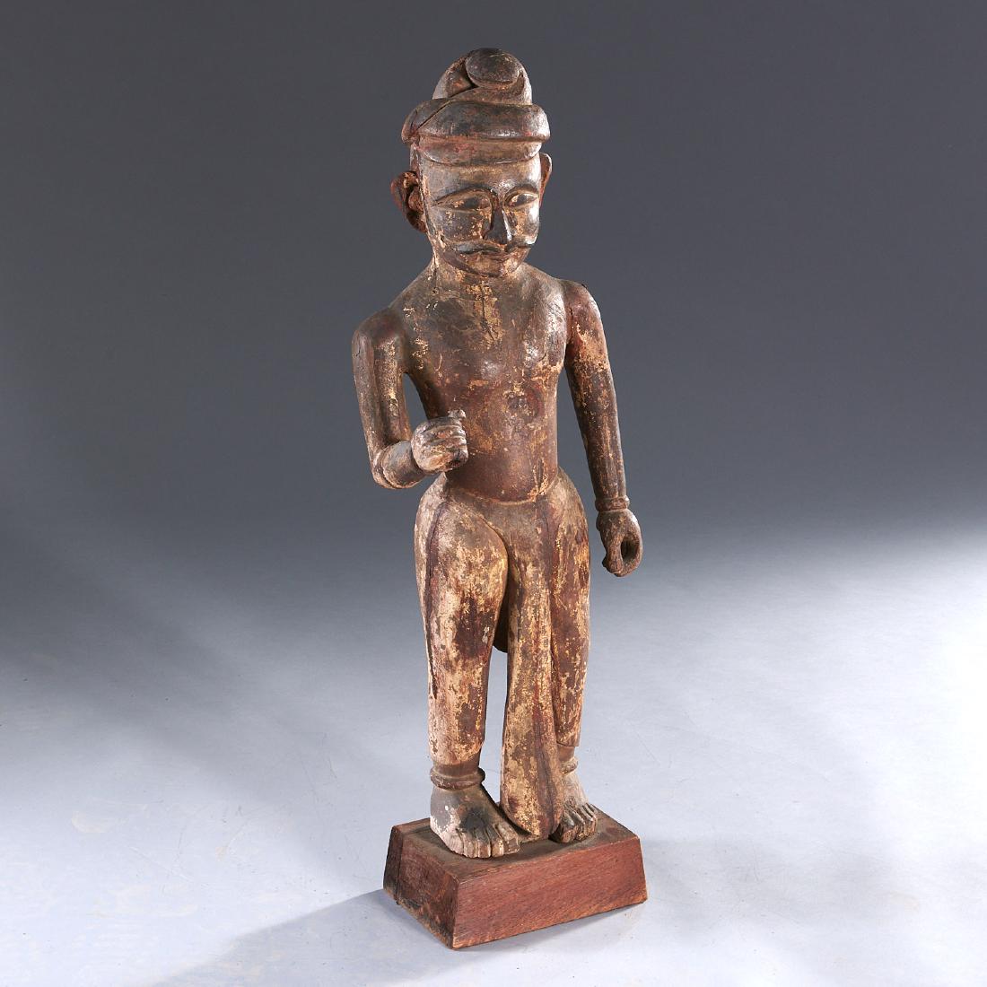 Indian carved standing figure (1 of 8)