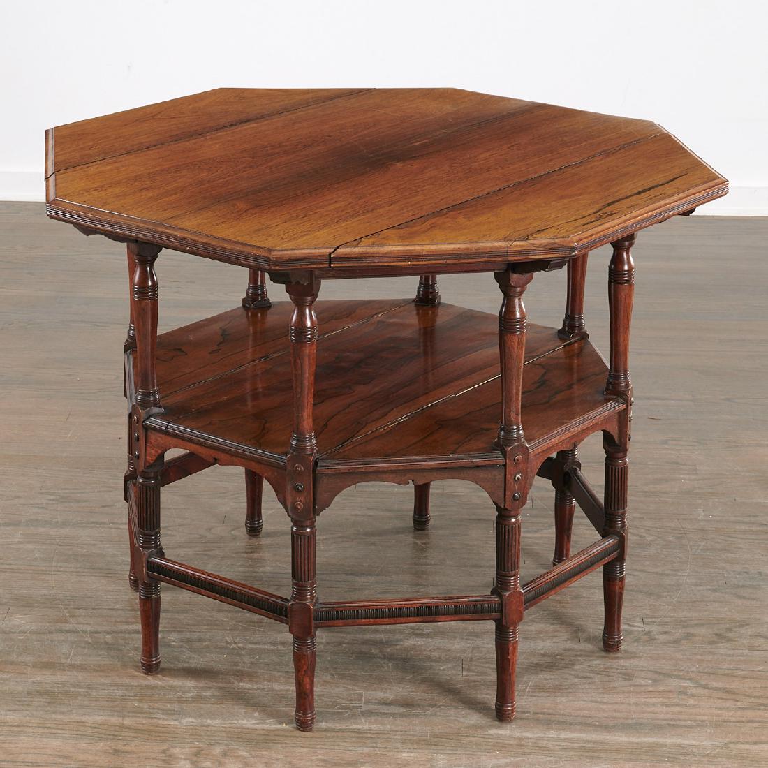 Nice Aesthetic Movement octagonal center table (1 of 6)