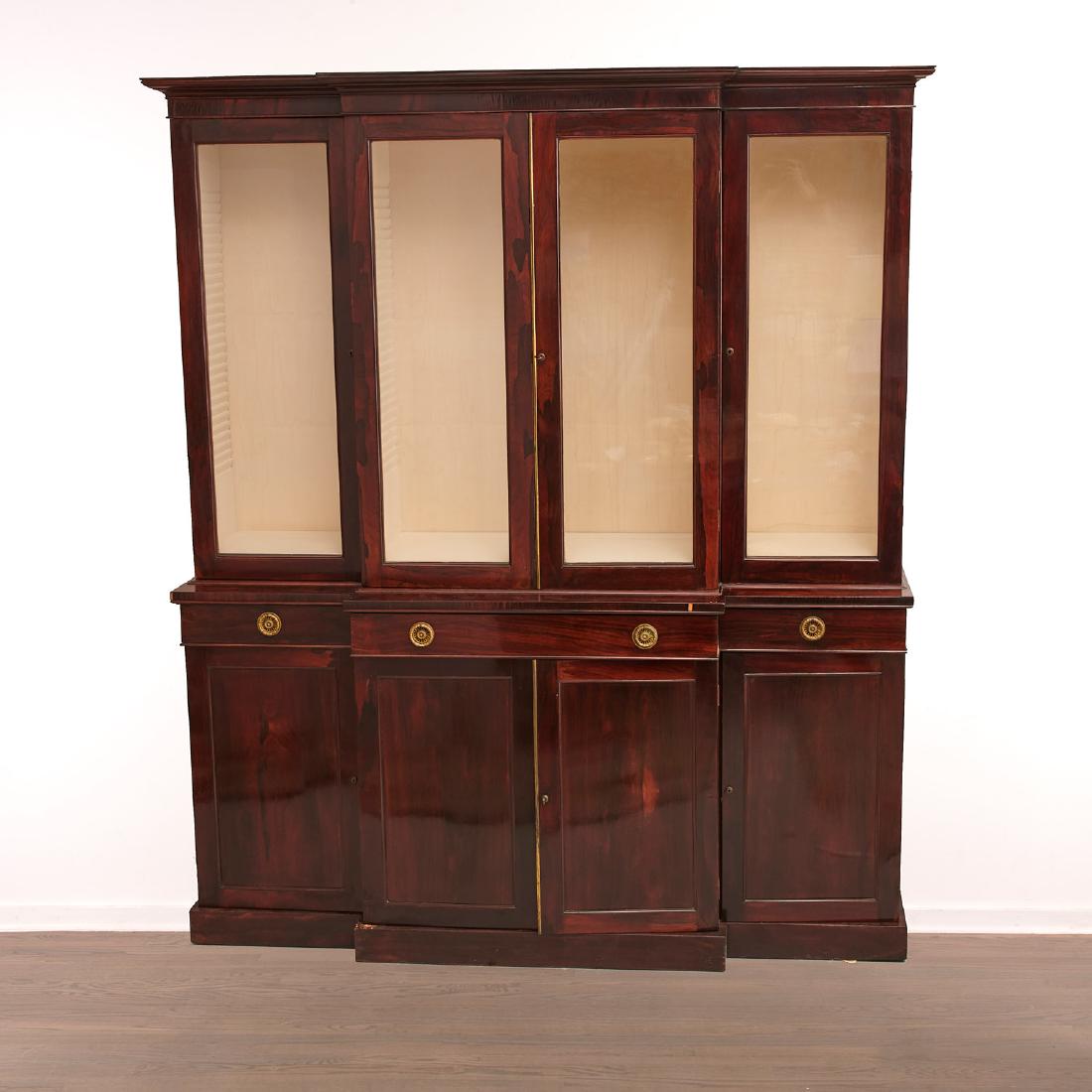 English Regency breakfront bookcase (1 of 4)