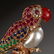 G. Nardi 18k gold mounted Macaw brooch - 2