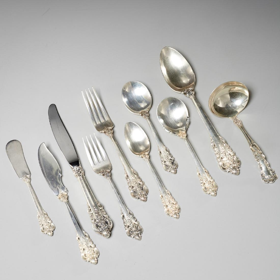 Wallace "Grand Baroque" sterling flatware set (1 of 9)