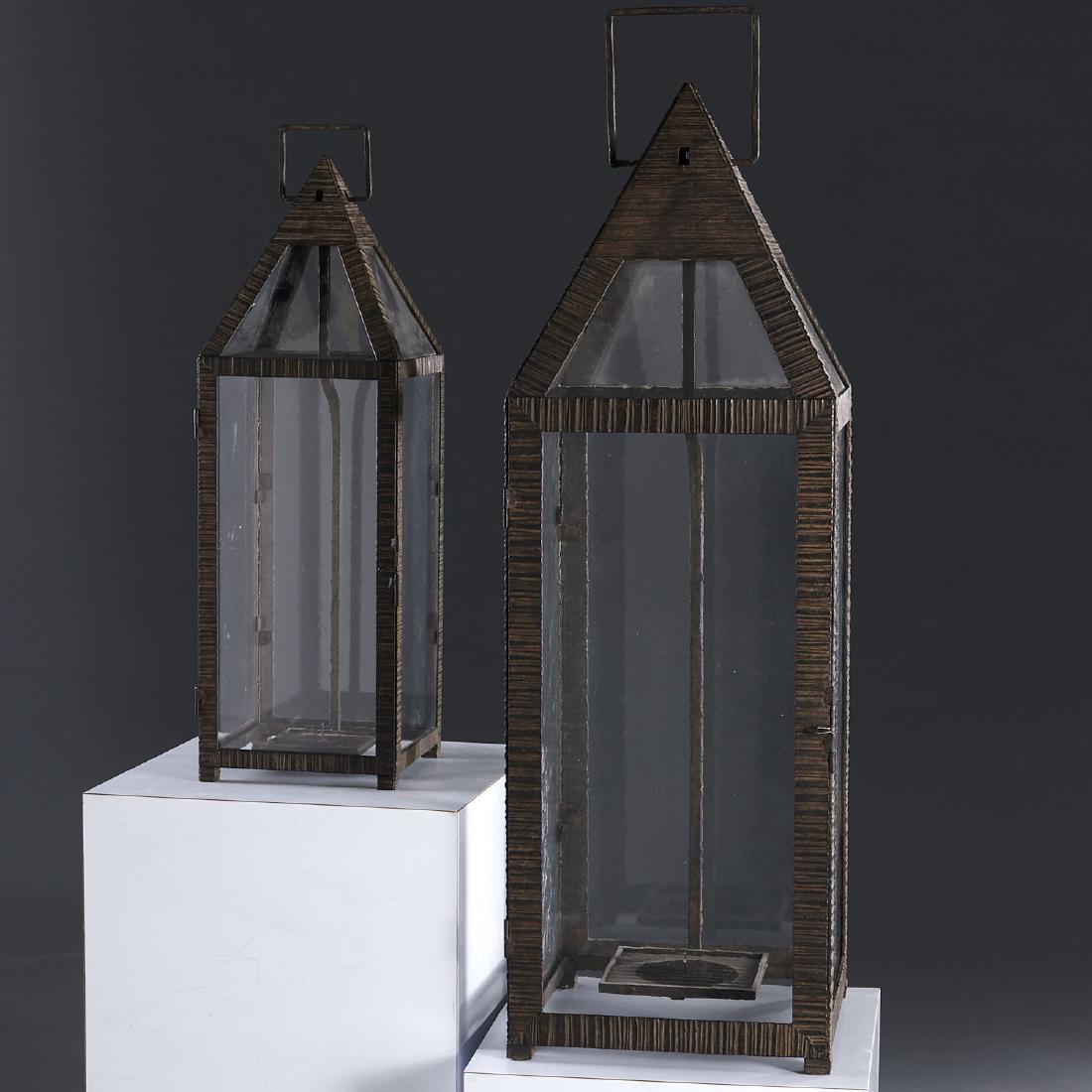 (2) WP Sullivan (attib.) designer hanging lanterns (1 of 6)