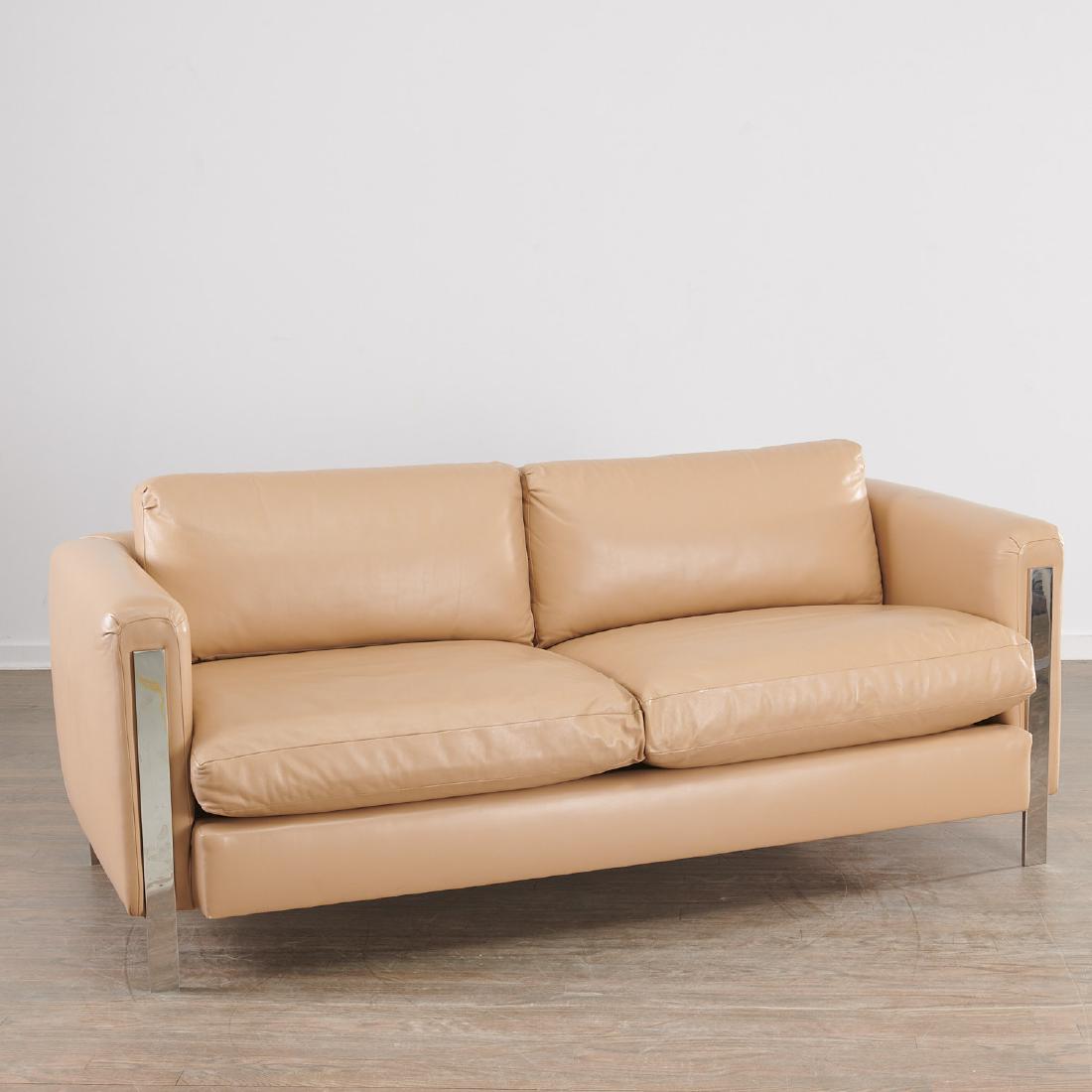 Milo Baughman (attrib.) leather sofa (1 of 10)