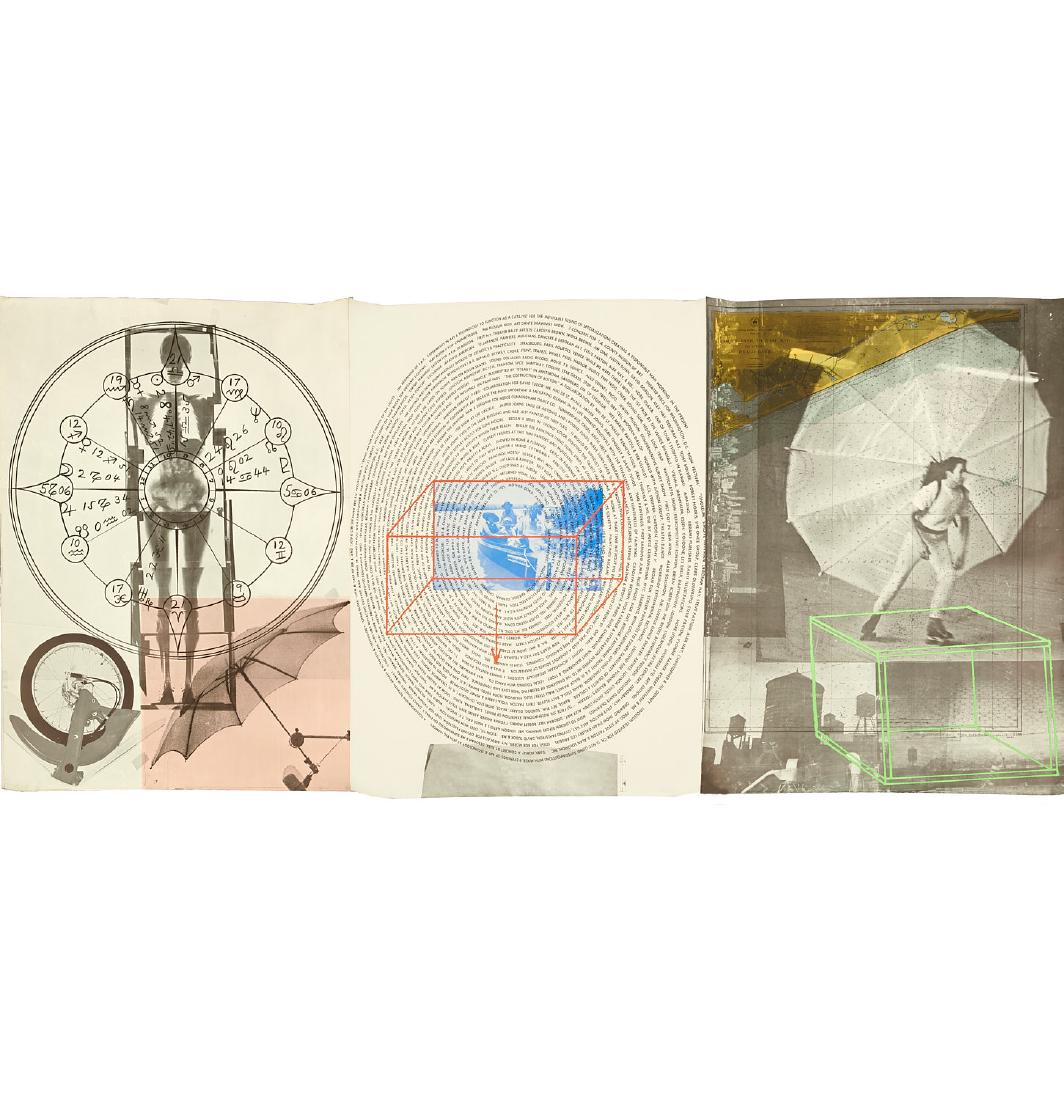 Robert Rauschenberg, triptych print (1 of 10)