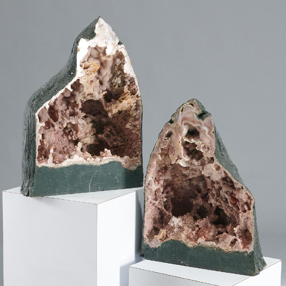 Pair 2-foot geode cathedrals (1 of 5)