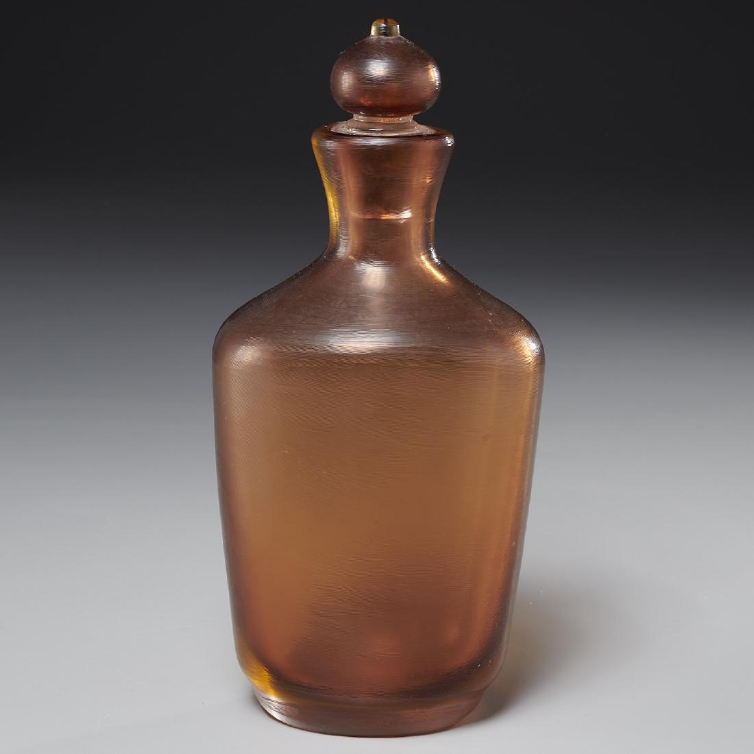 Paolo Venini inciso bottle and stopper (1 of 6)