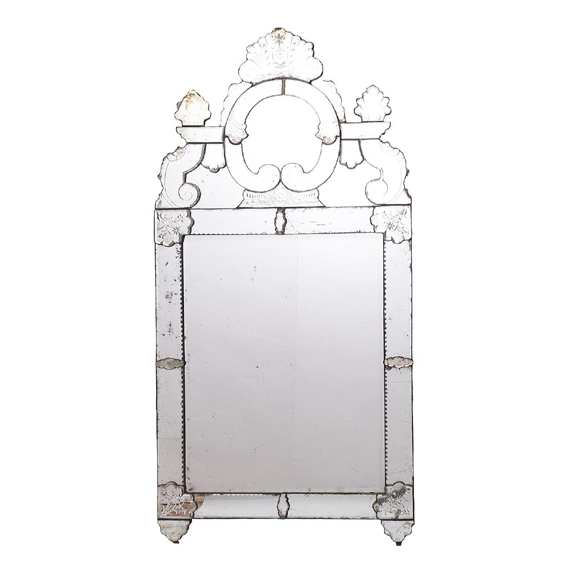 Large old Venetian Glass Mirror (1 of 6)