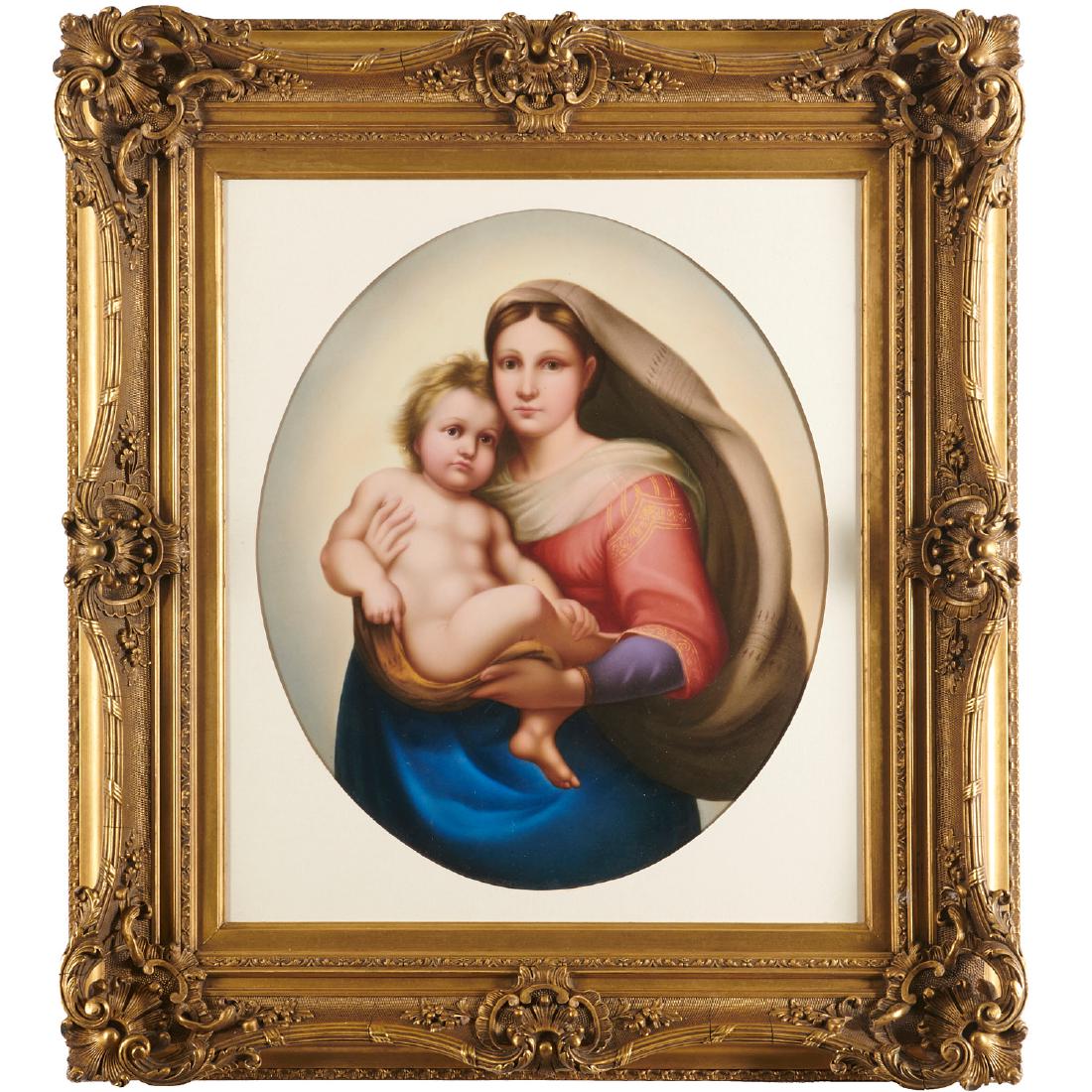 Monumental KPM plaque, Madonna and Child (1 of 6)