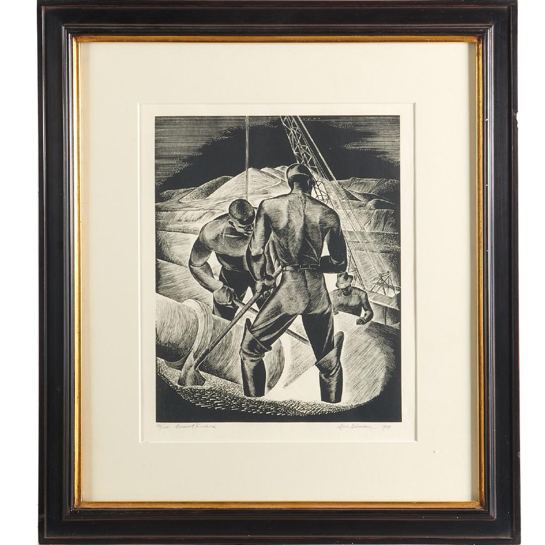 Leon Gilmour, engraving (1 of 7)