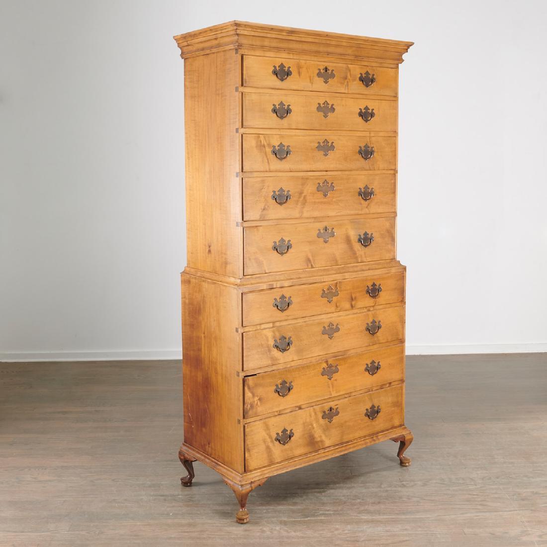 American Chippendale high chest of drawers (1 of 9)