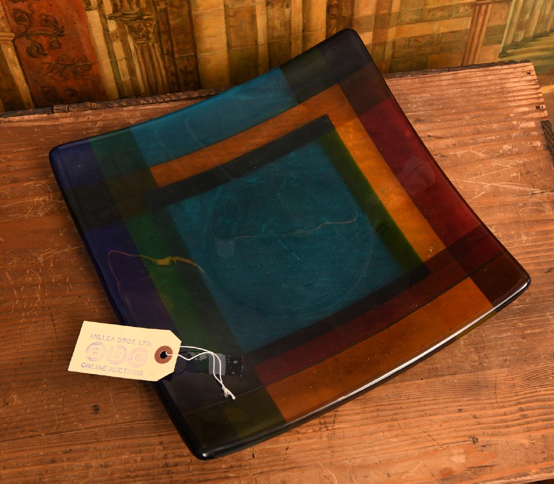 Dorothy Hafner studio glass platter (1 of 5)