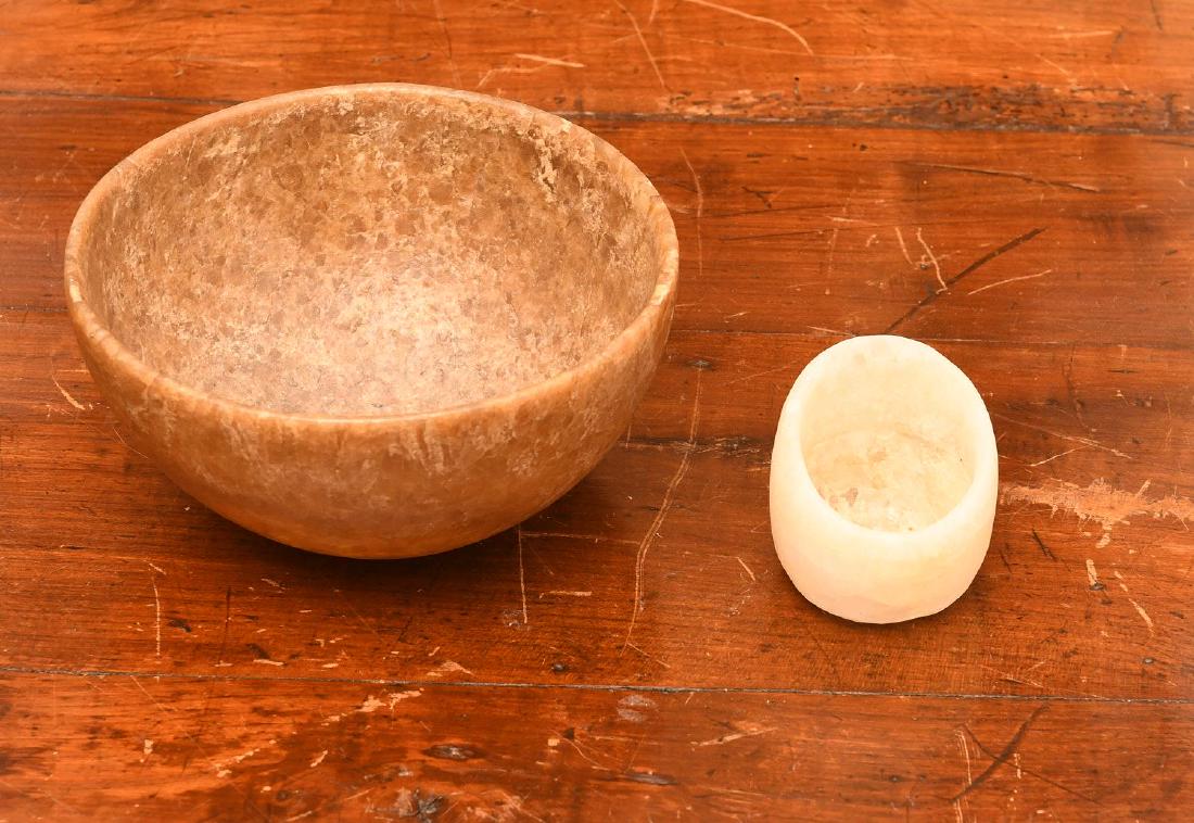 (2) Egyptian style alabaster vessels (1 of 5)