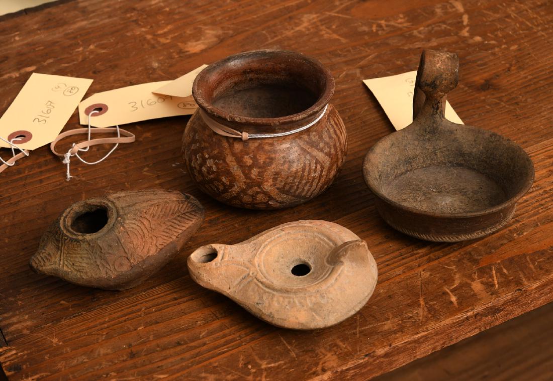 (4) small ancient earthenware relics (1 of 6)