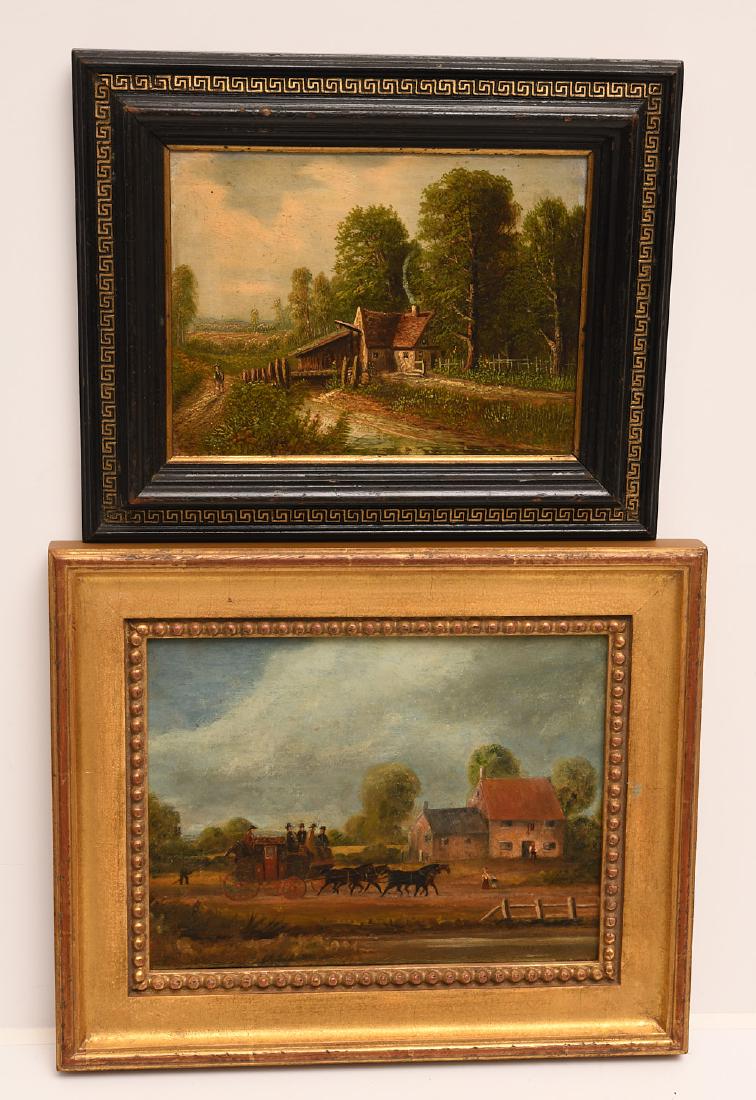 English School, (2) paintings (1 of 8)