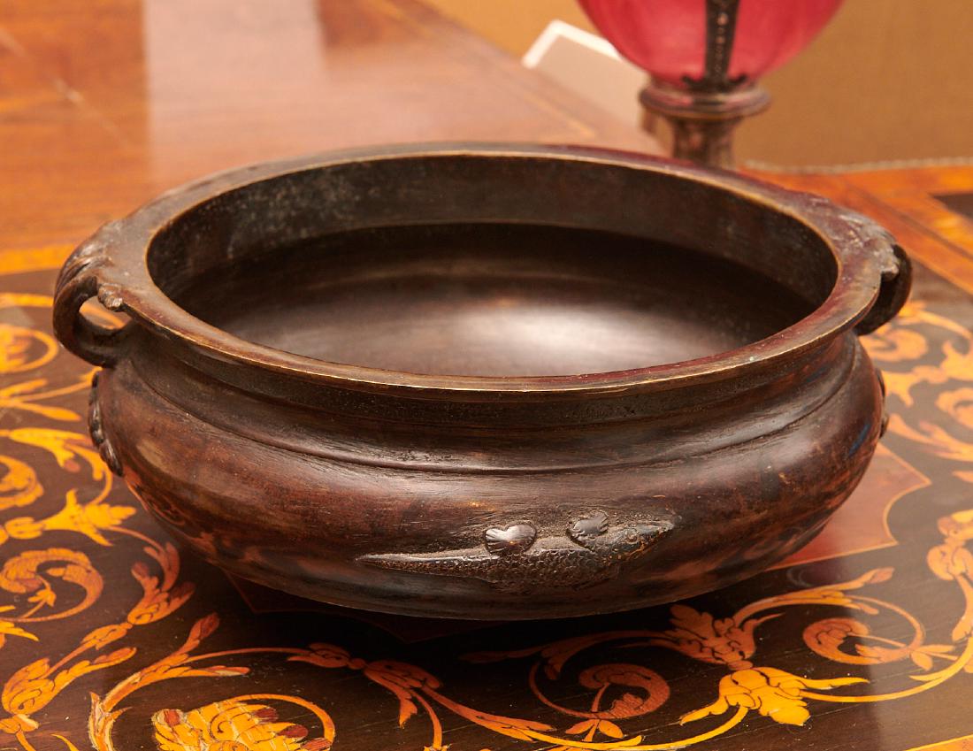 Asian bronze censer (1 of 5)