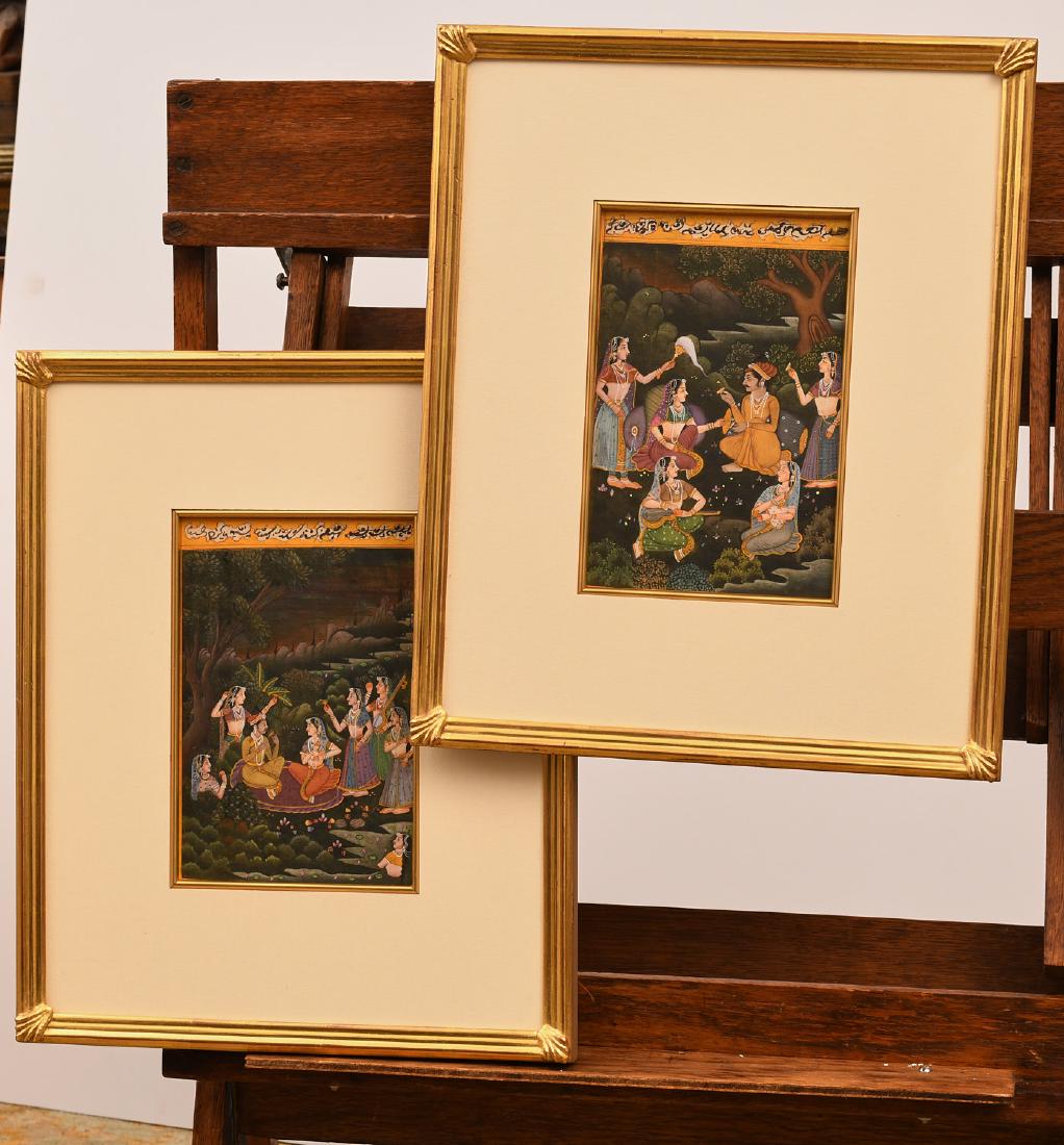 Mughal School, (2) paintings (1 of 6)