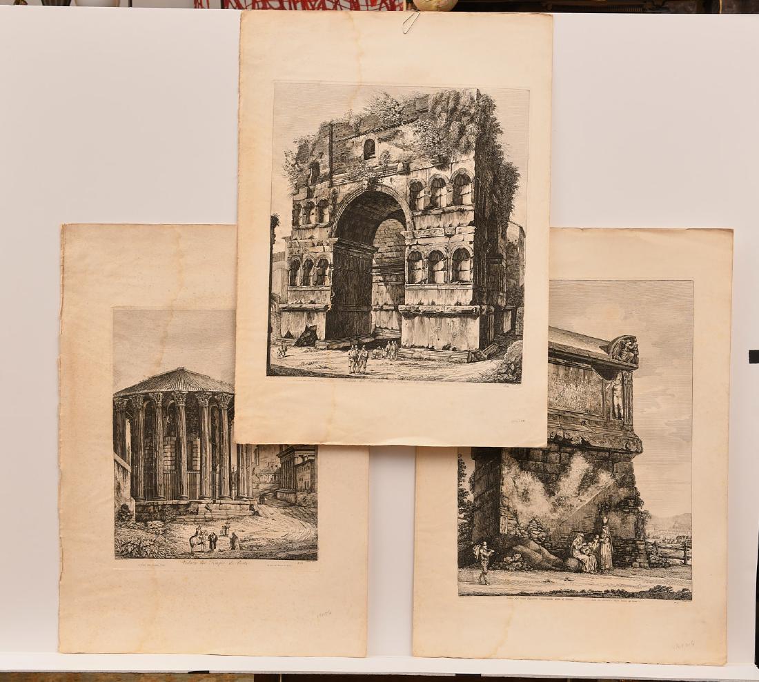 Luigi Rossini, (3) engravings (1 of 10)