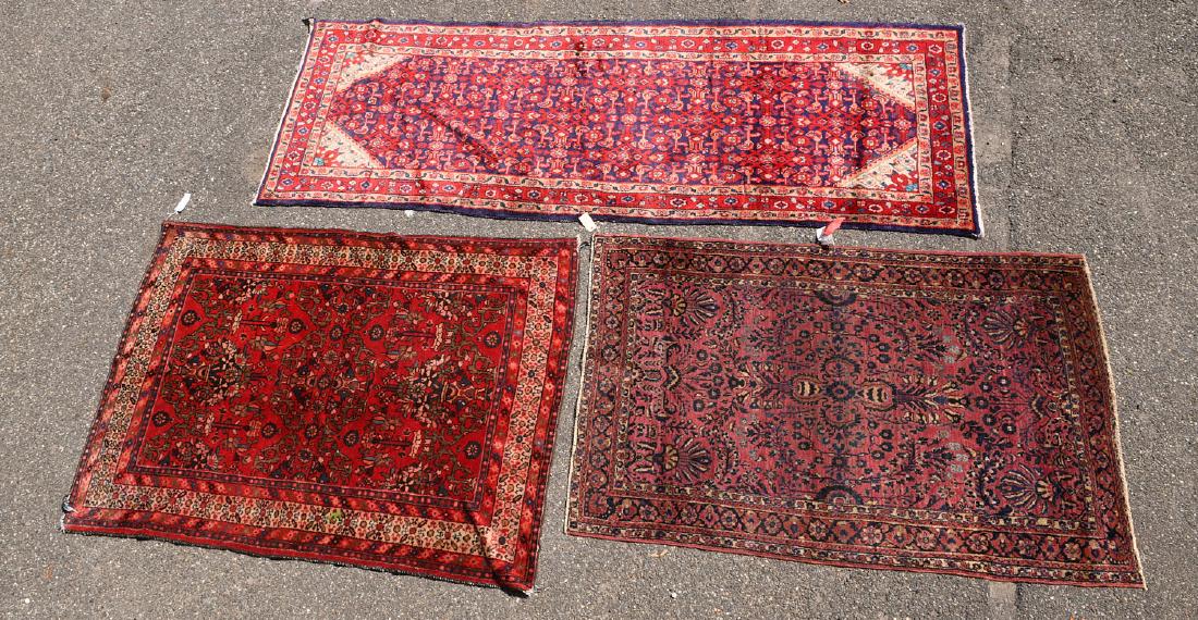 (3) hand-knotted Persian rugs (1 of 9)