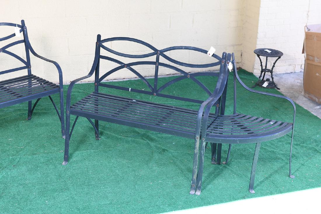 Group Decorator strap metal patio furniture (1 of 7)