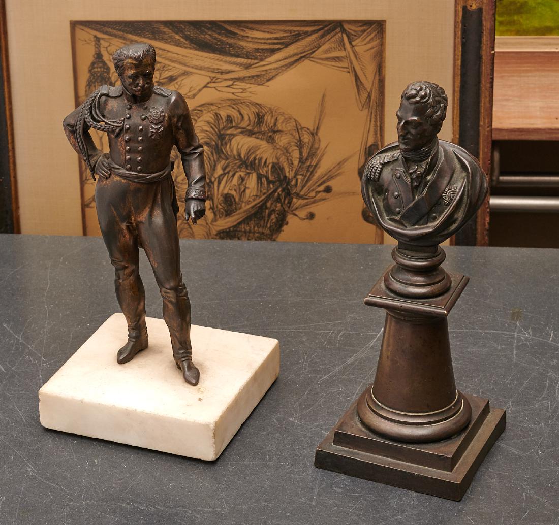 (2) European military bronzes (1 of 9)