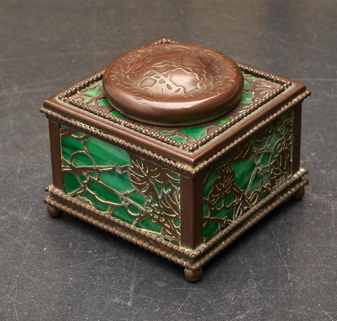 Tiffany Studios Grapevine inkwell (1 of 9)